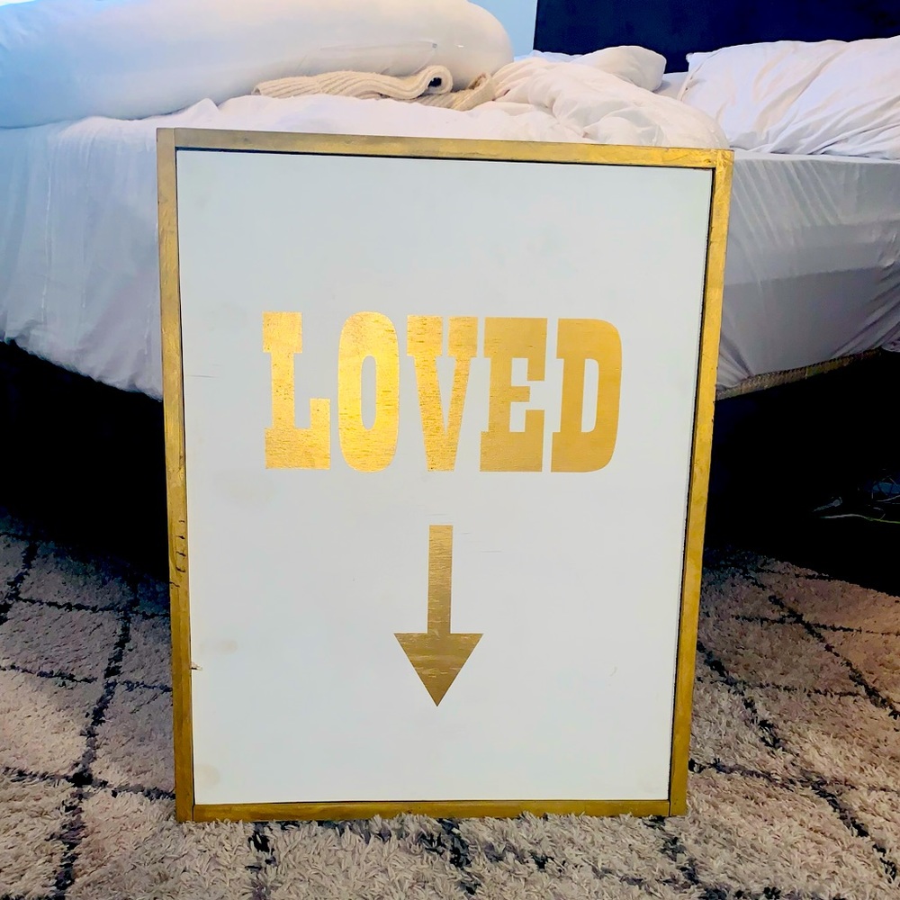 Large wooden sign for nursery or whatever you like it for